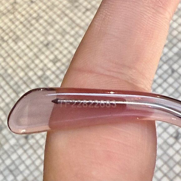 Celine CL402771 Pink Clear Rectangular Cat-Eye Sunglasses - Picture 8 of 11